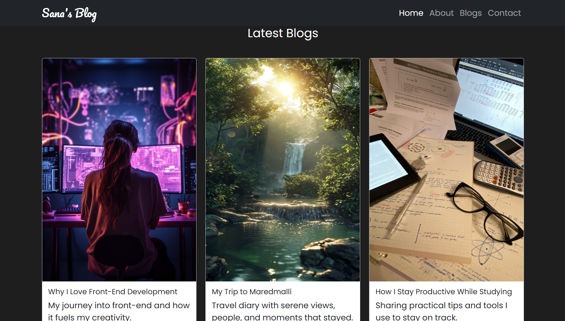 Personal Blog Project